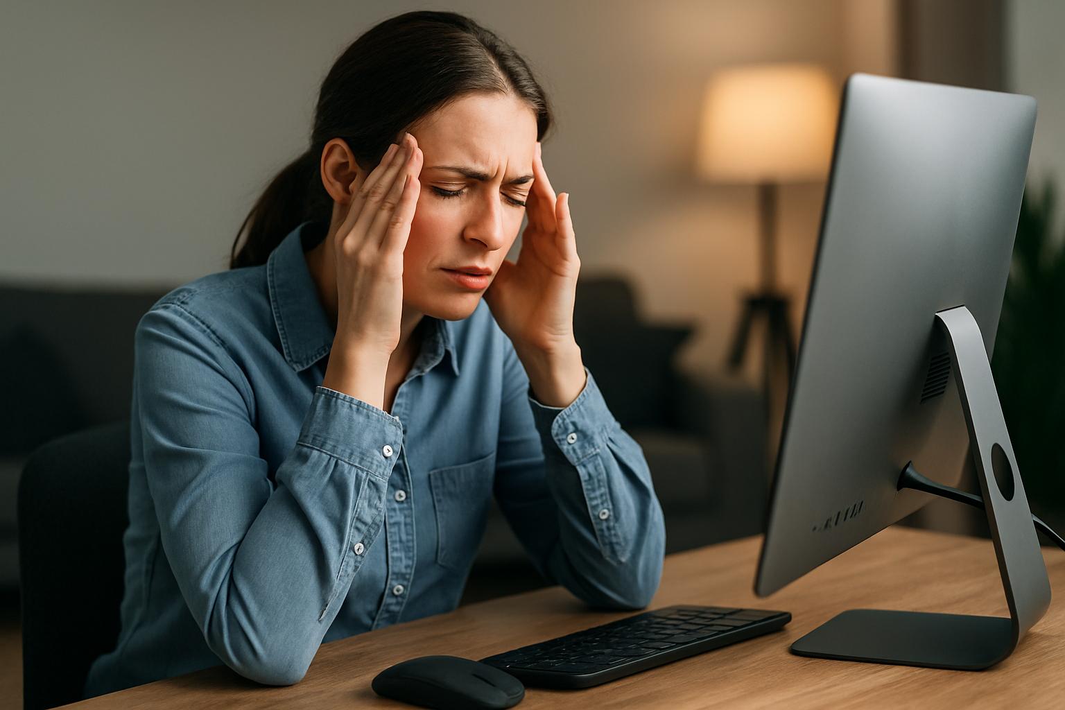 Får du hovedpine af skærmen? Sådan undgår du det