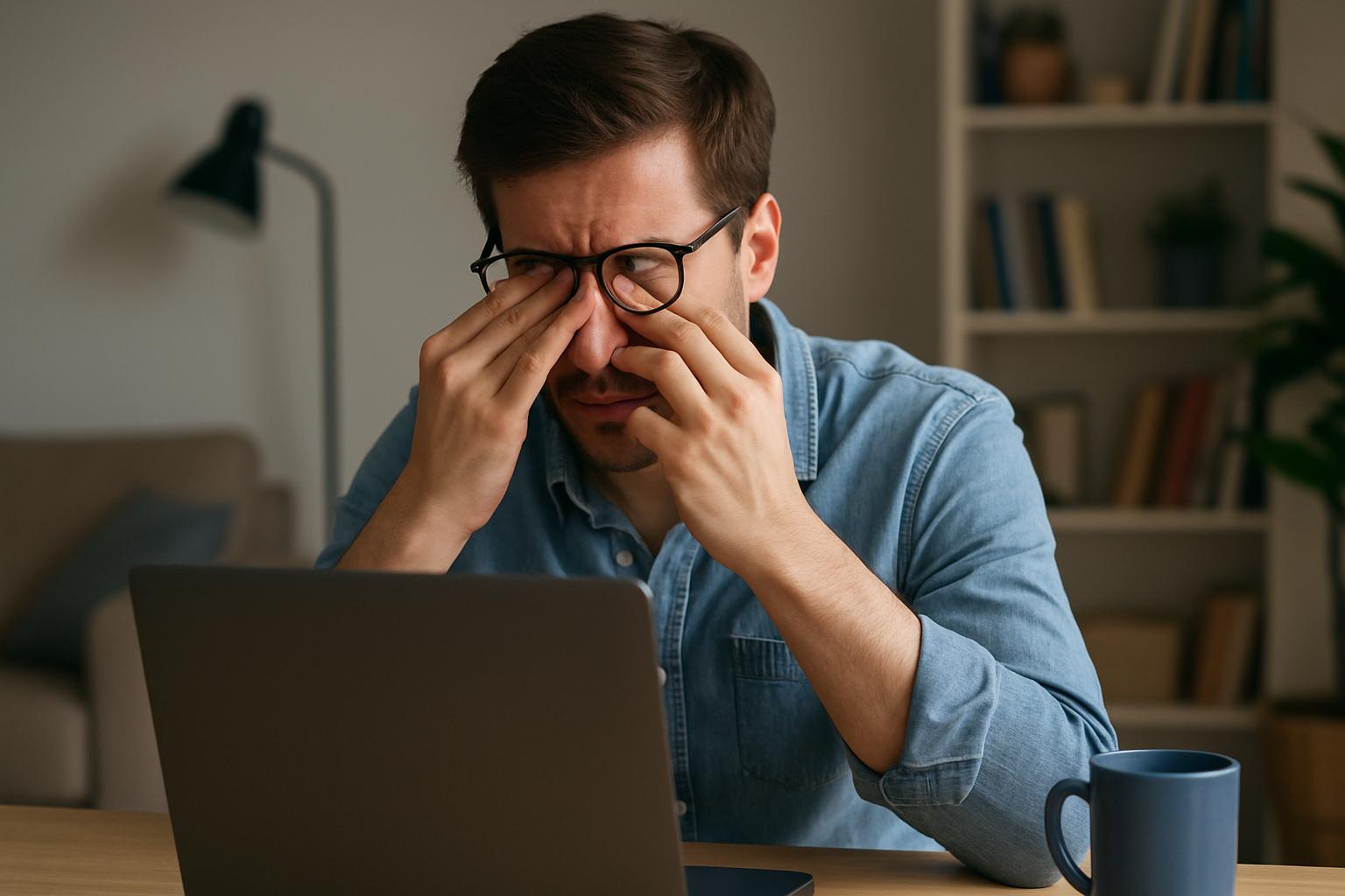 Øjenbelastning foran computeren – sådan undgår du digitale øjne