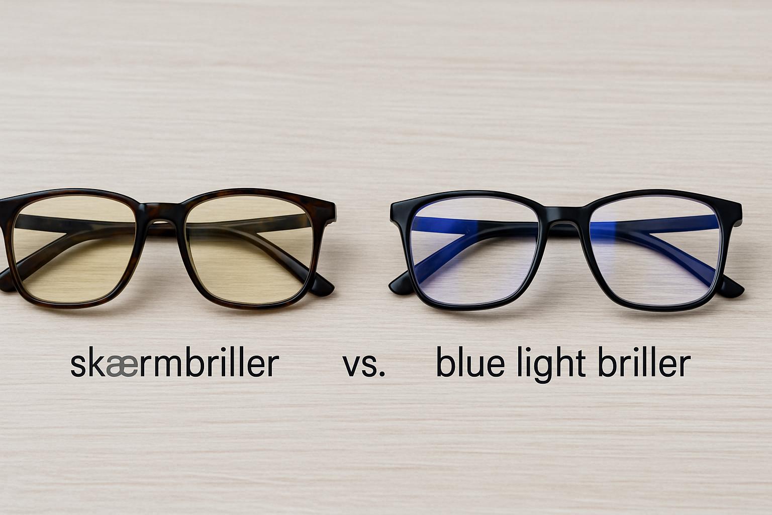 Skærmbriller vs. blue light briller – hvad er forskellen?